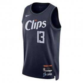 Dres Los Angeles Clippers Paul George Nike 2023-24 City Edition Navy Swingman
